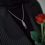 گردنبند استیل رنگ ثابت طرح چشم امام علی