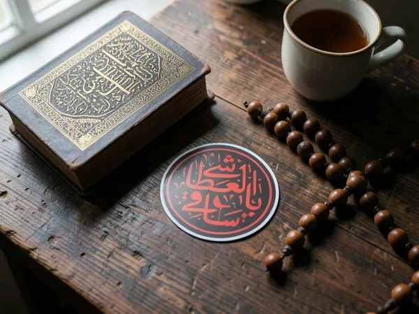 ⁦استیکر موبایل پلکسی طرح یا ساقی العطاشی ۳*۳⁩ - الصورة ⁦3⁩