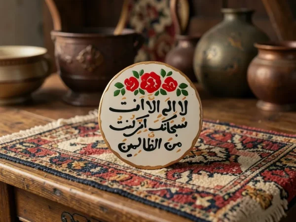 ⁦مغناطیس سیرامیکی بتصمیم "لا إله إلا أنت" - زينة إيمانية أنيقة⁩ - الصورة ⁦4⁩