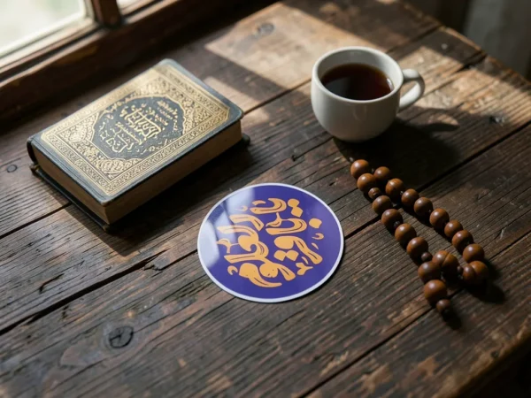 ⁦ملصق موبايل بلكسي بتصميم "يا باقر العلوم"⁩ - الصورة ⁦4⁩
