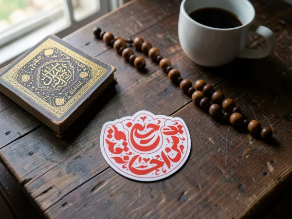 ⁦استیکر موبایل پلکسی طرح یا من احانه قدیم حسین (عربي)⁩ - الصورة ⁦4⁩