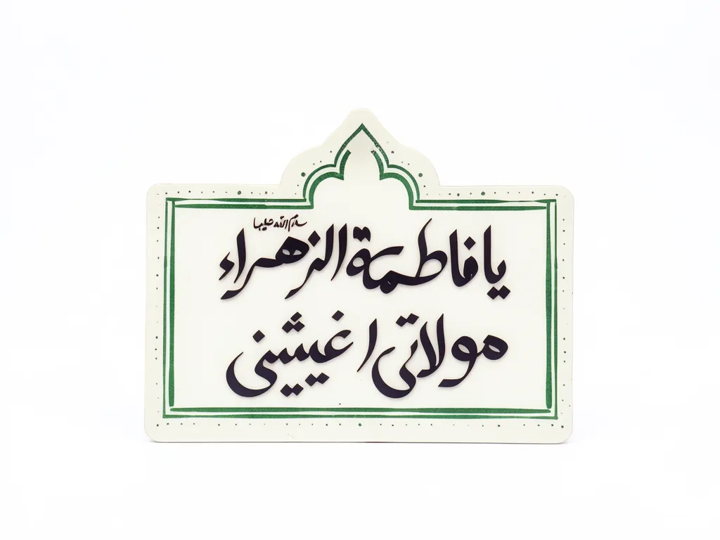 مگنت طرح یا فاطمه الزهرا مولاتی اغیثینی مگنت طرح یا فاطمه الزهرا مولاتی اغیثینی